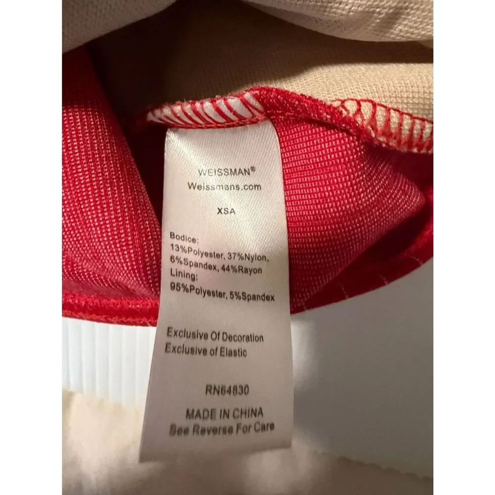 Weissman Dance Costume 2 piece red pant suit tux menswear 17532 XSA adult